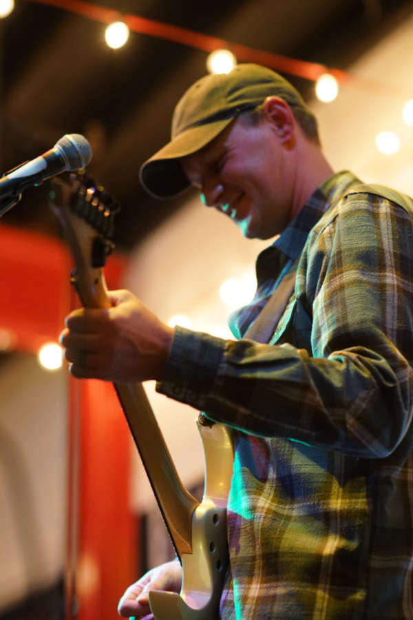 Jeremy playing guitar